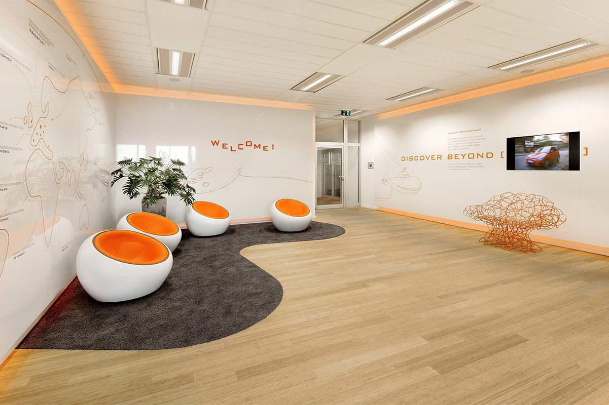 Interior design for Display International - DI X Concepts office fit-out for IWE Germany