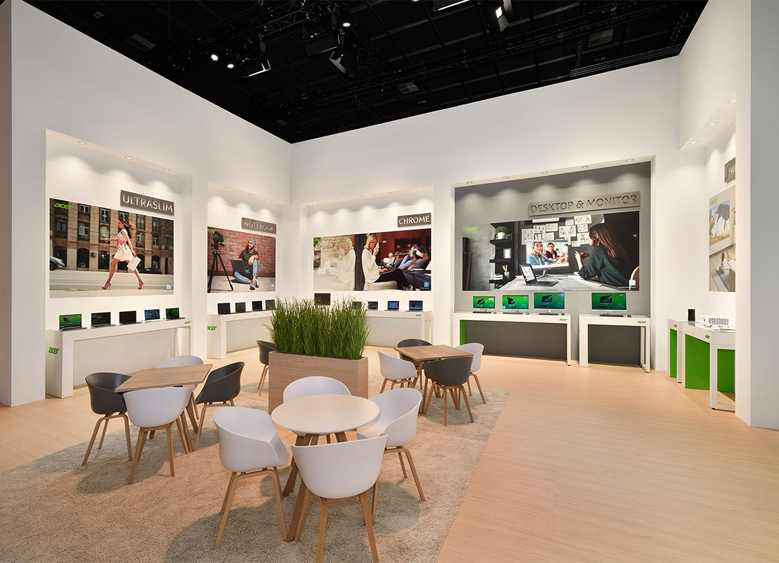 Exhibition stand design by DI X Concepts for Acer at the IFA in Berlin