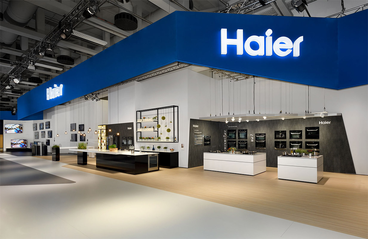 Exhibition stand design by DI X Concepts for Haier at the IFA in Berlin