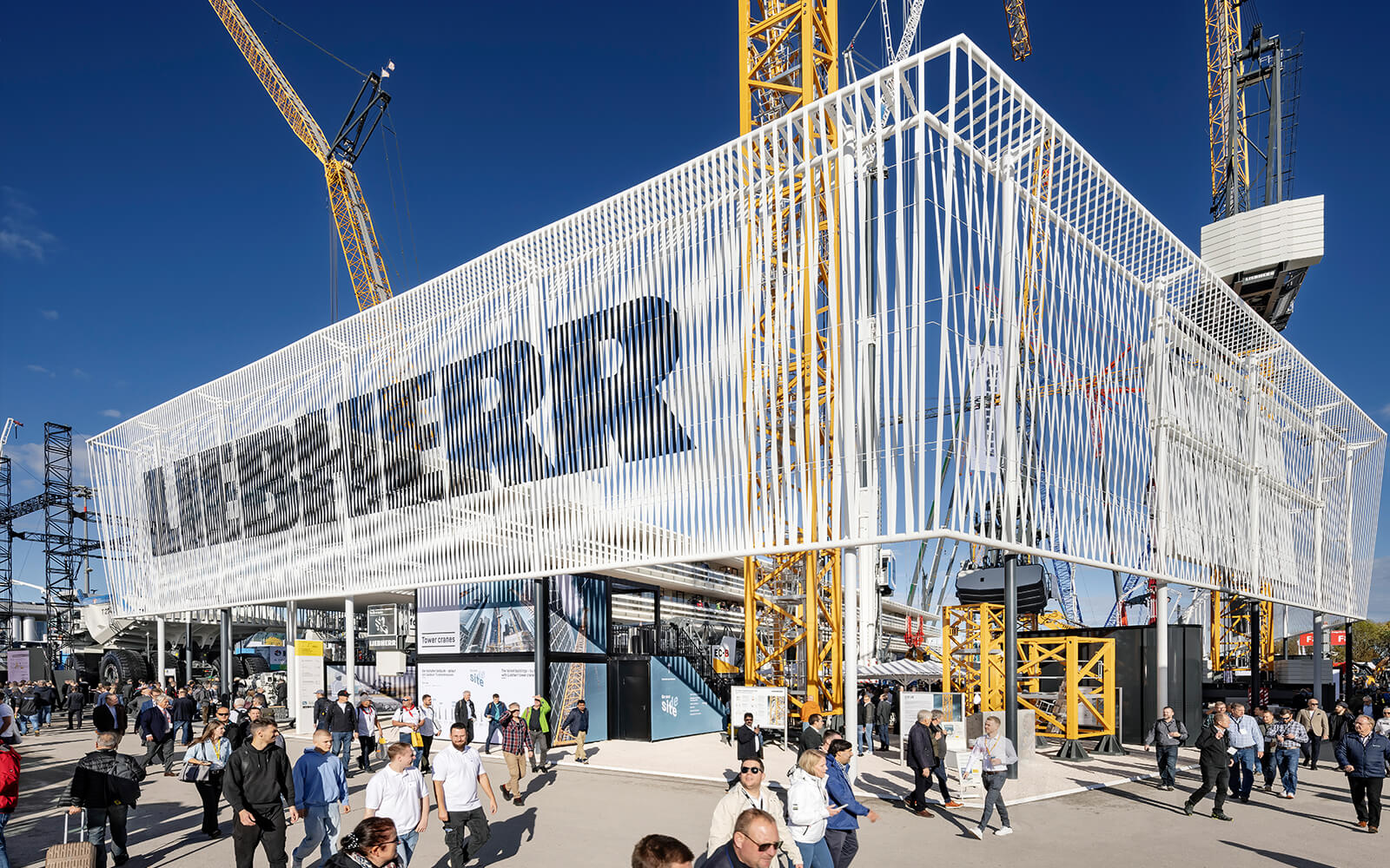Display International builds largest exhibition stand in Germany for Liebherr at BAUMA in Munich.