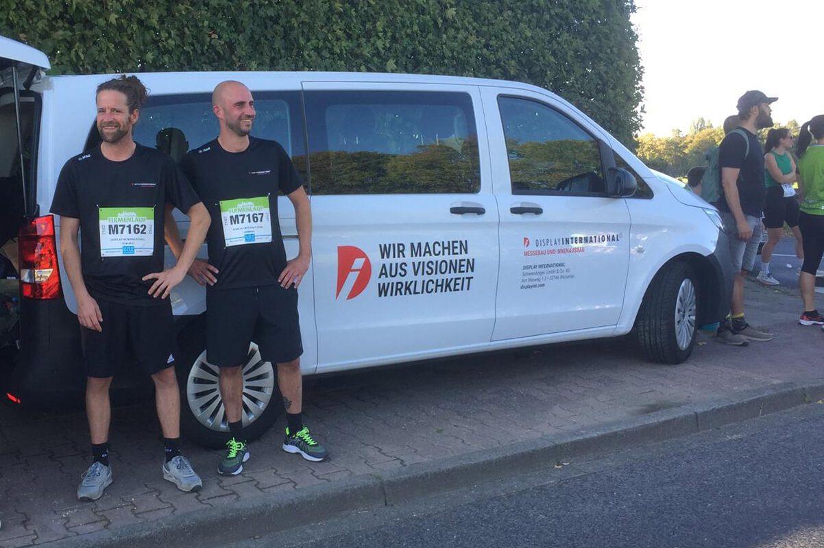 Aachen Company Run: Highly motivated at the start – 33 DI runners gave it their all.