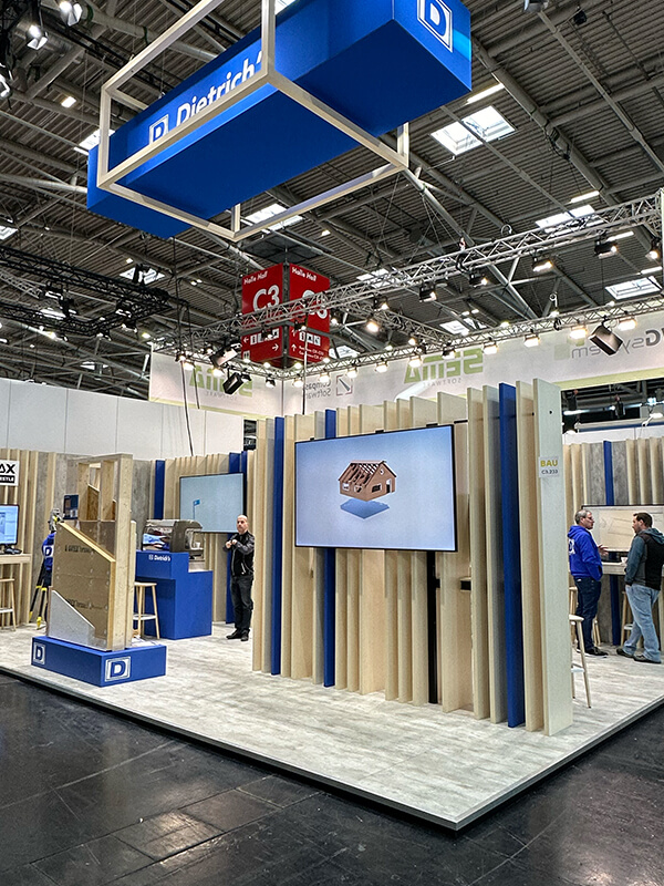 Excellence in trade fair construction and design – Display International is your general contractor for the BAU Munich. Trust our expertise!