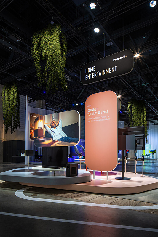 Sustainable exhibition stand: Panasonic and exhibition stand builder Display International reduce carbon footprint by 71 percent.