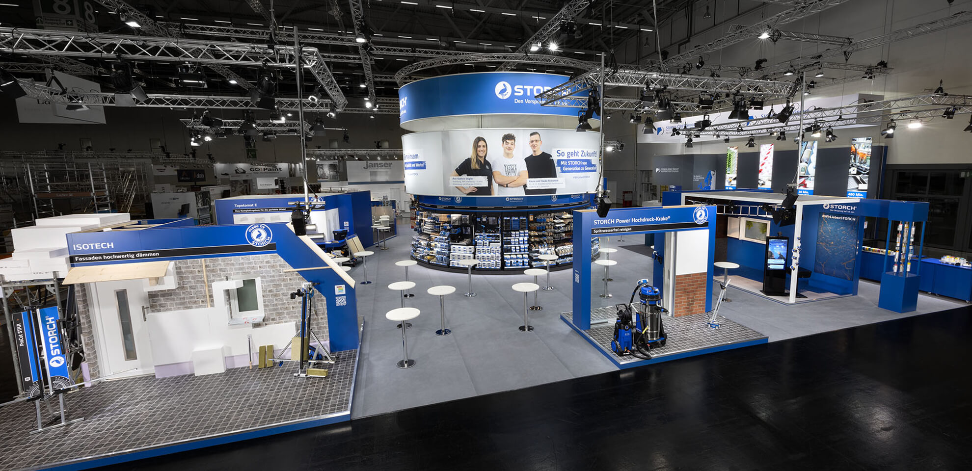 Exhibition stand construction company DISPLAY INTERNATIONAL builds high-quality exhibition stands for trade fairs in Cologne.