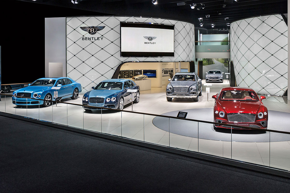 As stand builder in Frankfurt at the IAA Mobility responsible for stand of Bentley