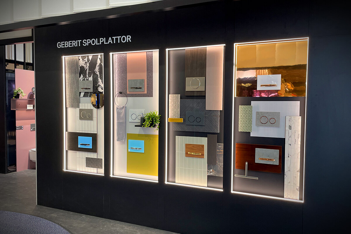 Exhibition Stand Builder Display International built an exhibition stand for Geberit in Stockholm.