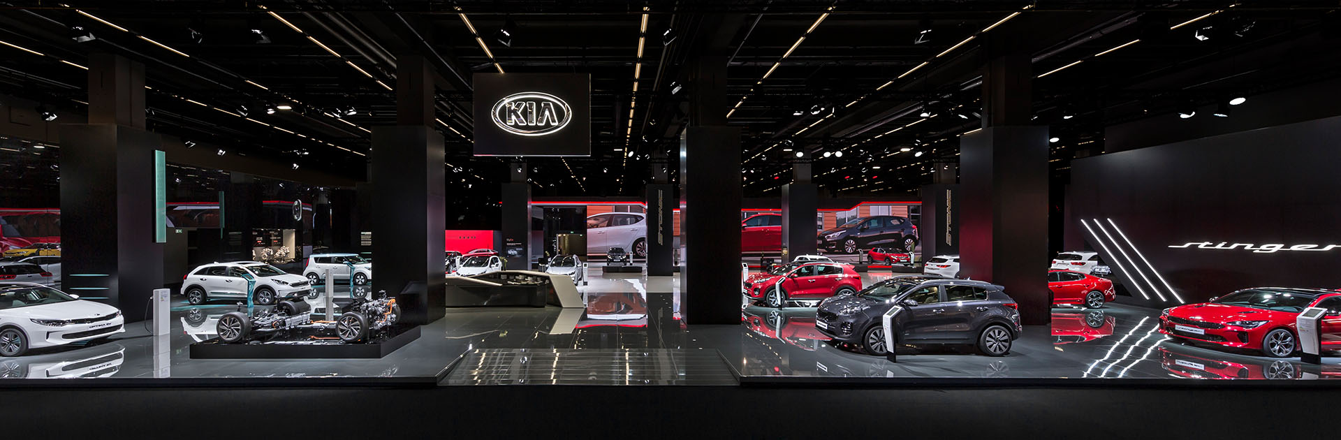 Exhibition stand builder in Frankfurt responsible for KIA's fair stand at IAA Mobility