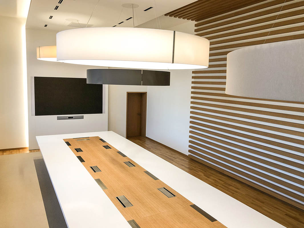 Interior construction for conference rooms and offices with own architecture via DIX concepts