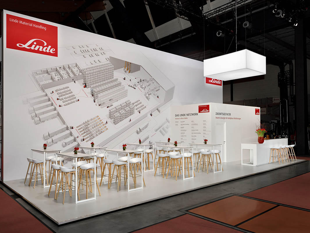 Exhibition stand builder Display International builds Exhibition booths for the Logimat in Stuttgart