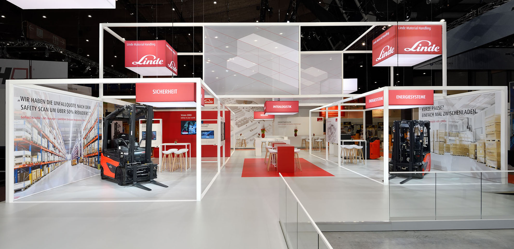Exhibition Stand for Linde from the industry sector at the Logimat in Stuttgart