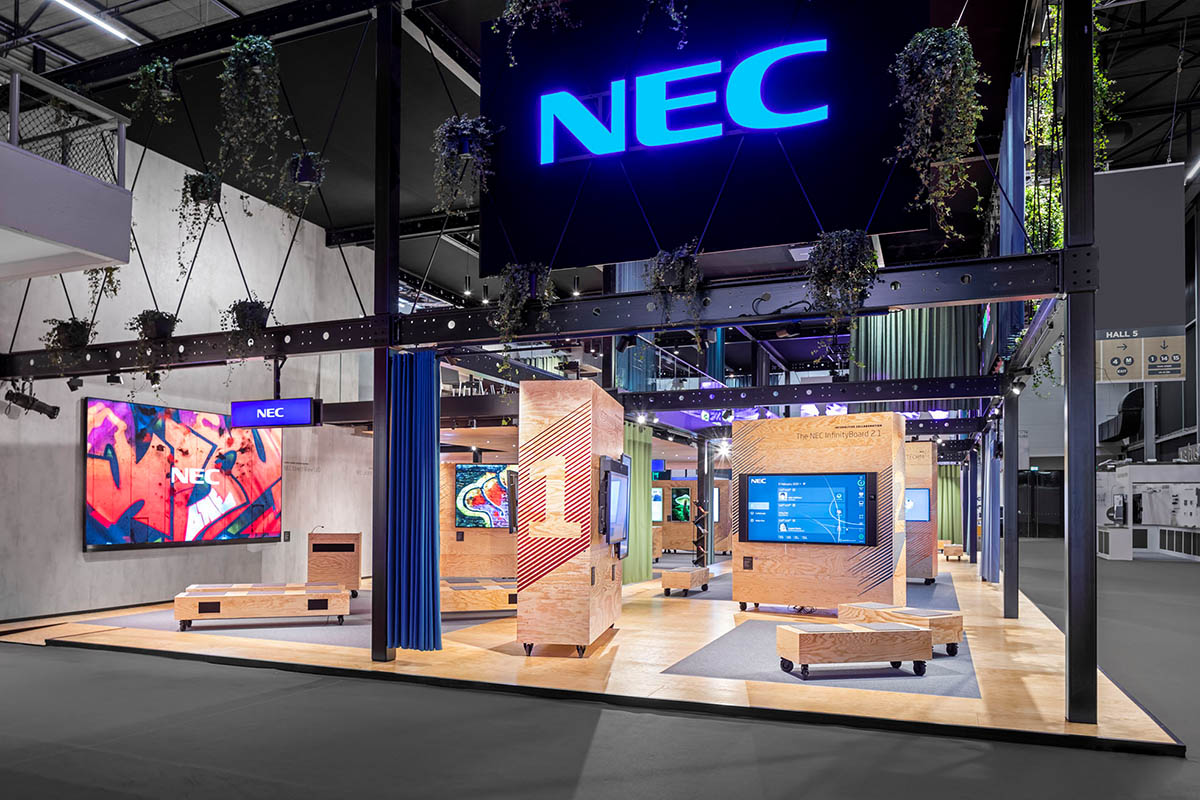 Exhibition Stand Builder in Amsterdam for NEC at ISE