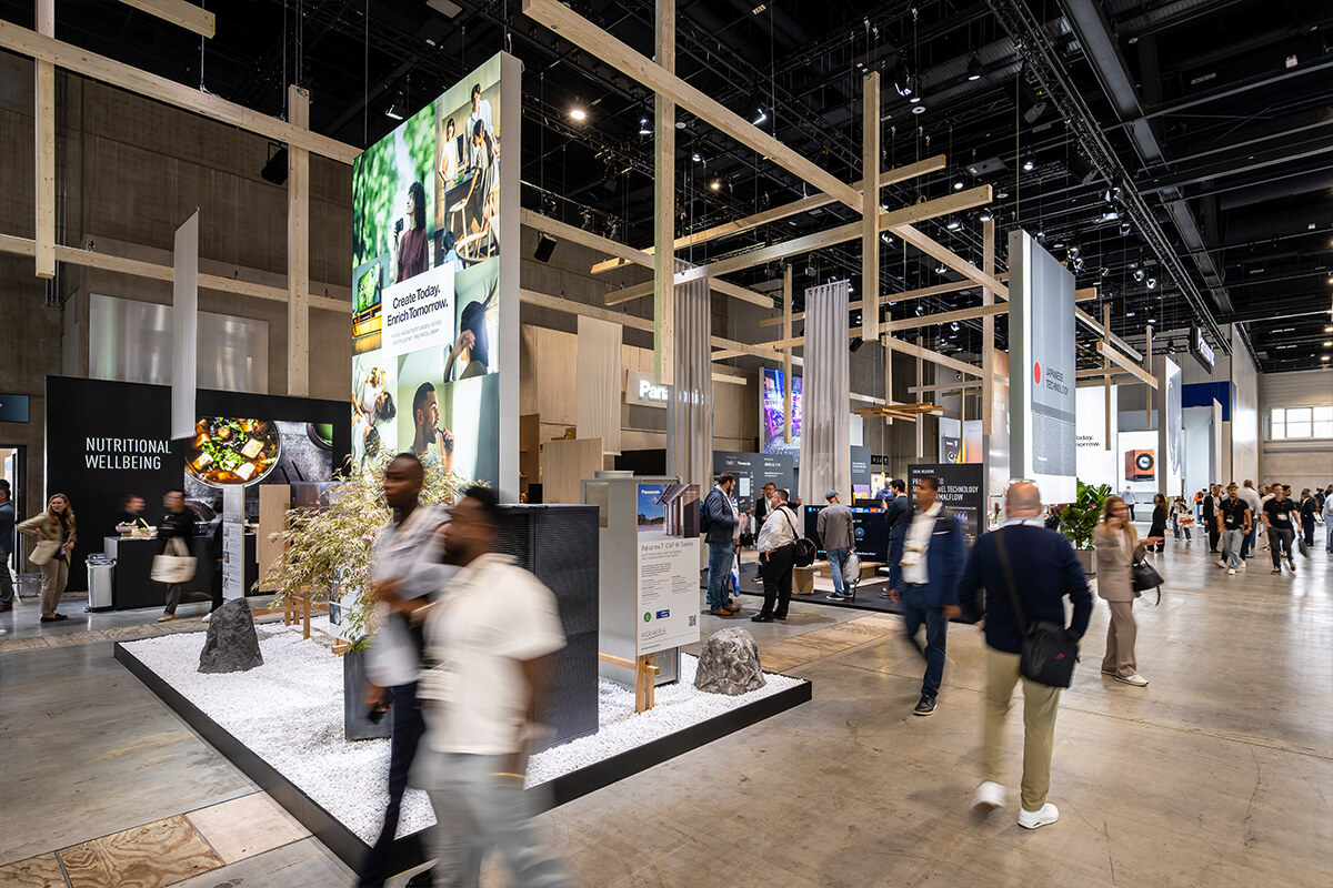Panasonic auf der IFA 2025: Ein eindrucksvoller Markenauftritt mit Fokus auf Wohlbefinden und japanischer Designästhetik.