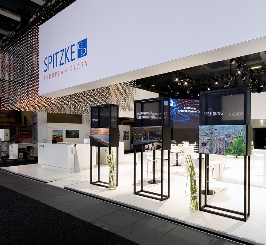Spitzke at Innotrans 2022 in Berlin with an exhibition stand built by Display International.