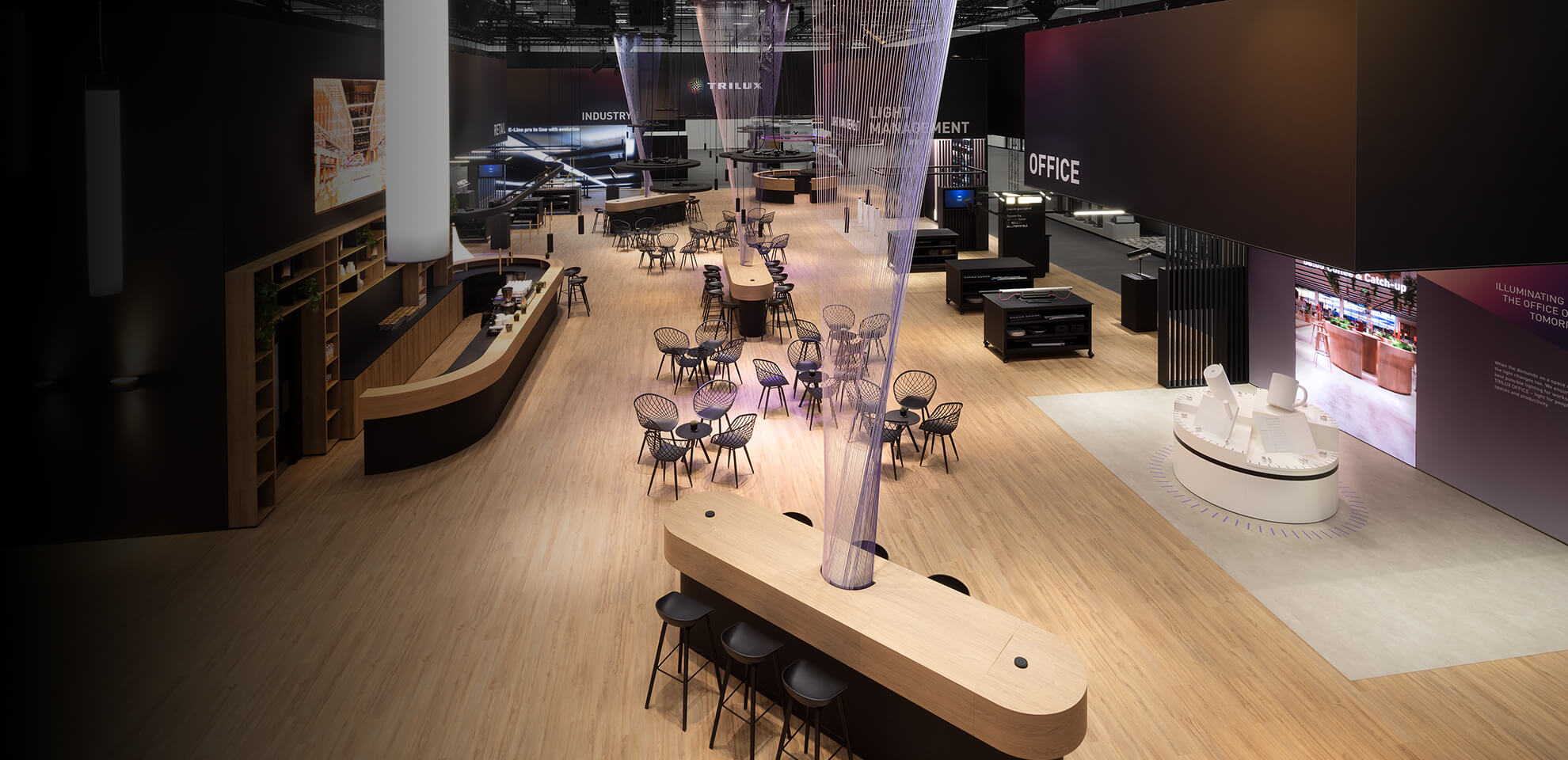 Nachhaltiger Messestand von TRILUX auf der Light + Building mit Fokus auf Wiederverwendung und Designqualität