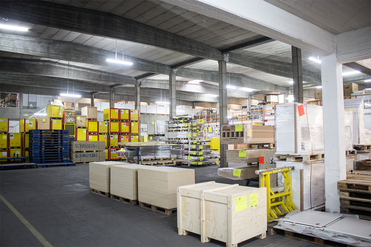 Lager und Logistik bei Display International - großer Messebauer in Germany
